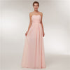 Beauty Emily Burgundy Chiffon Bridesmaid Dresses 2019 Long for Women Plus Size A-Line Sleeveless Wedding Party Prom Dresses