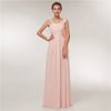 Beauty Emily Burgundy Chiffon Bridesmaid Dresses 2019 Long for Women Plus Size A-Line Sleeveless Wedding Party Prom Dresses