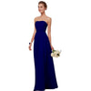 Beauty Emily Burgundy Chiffon Bridesmaid Dresses 2019 Long for Women Plus Size A-Line Sleeveless Wedding Party Prom Dresses
